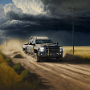karen.reedstrom_Electric_pickup_truck_driving_on_a_Kansas_farml_c03fcb83-41cd-4cc6-b94a-b7ca2b67eb01